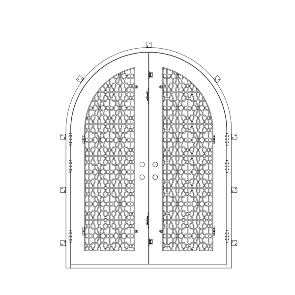'DNA' Door with Thermal Break - Double Full Arch | Standard Sizes