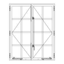 Load image into Gallery viewer, PINKYS Air 5 Double Casement modern steel window features a beautiful design that will enhance the look of your home