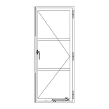 Load image into Gallery viewer, Diagram of PINKYS Air 4 Single Casement Steel Window