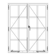 Load image into Gallery viewer, PINKYS Air 5 Double Casement modern steel window features a beautiful design that will enhance the look of your home