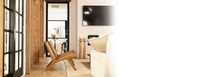 Load image into Gallery viewer, Lifestyle of PINKYS Oregon 86 Black Steel Double Flat Doors