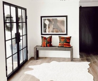 Black wrought iron door