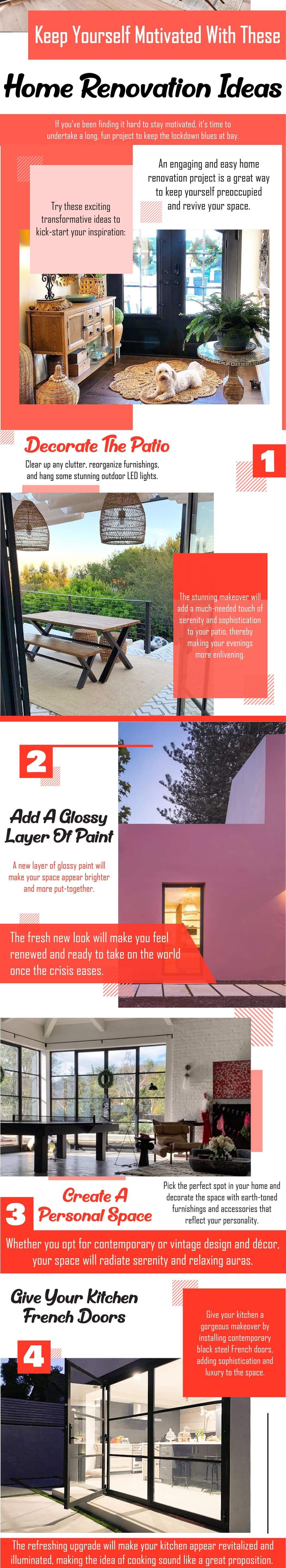 Keep Yourself Motivated With These Home Renovation Ideas