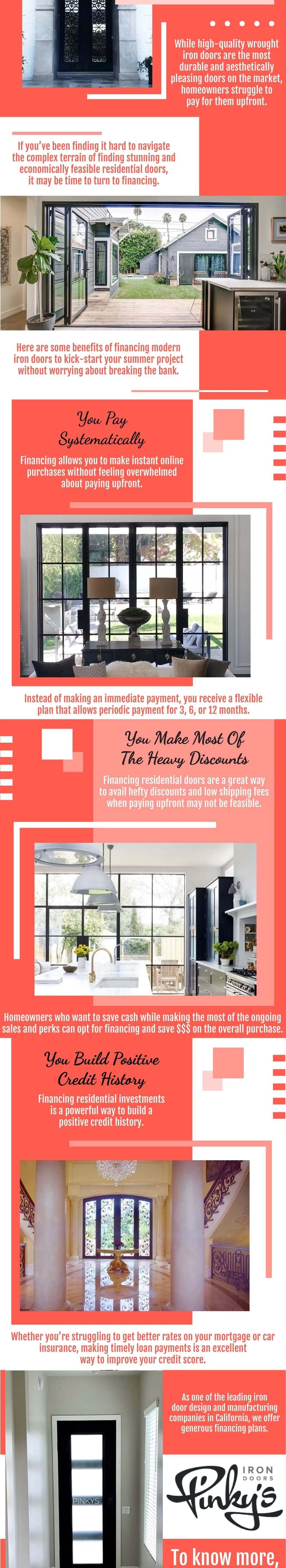 Benefits Of Financing Residential Wrought Iron Doors