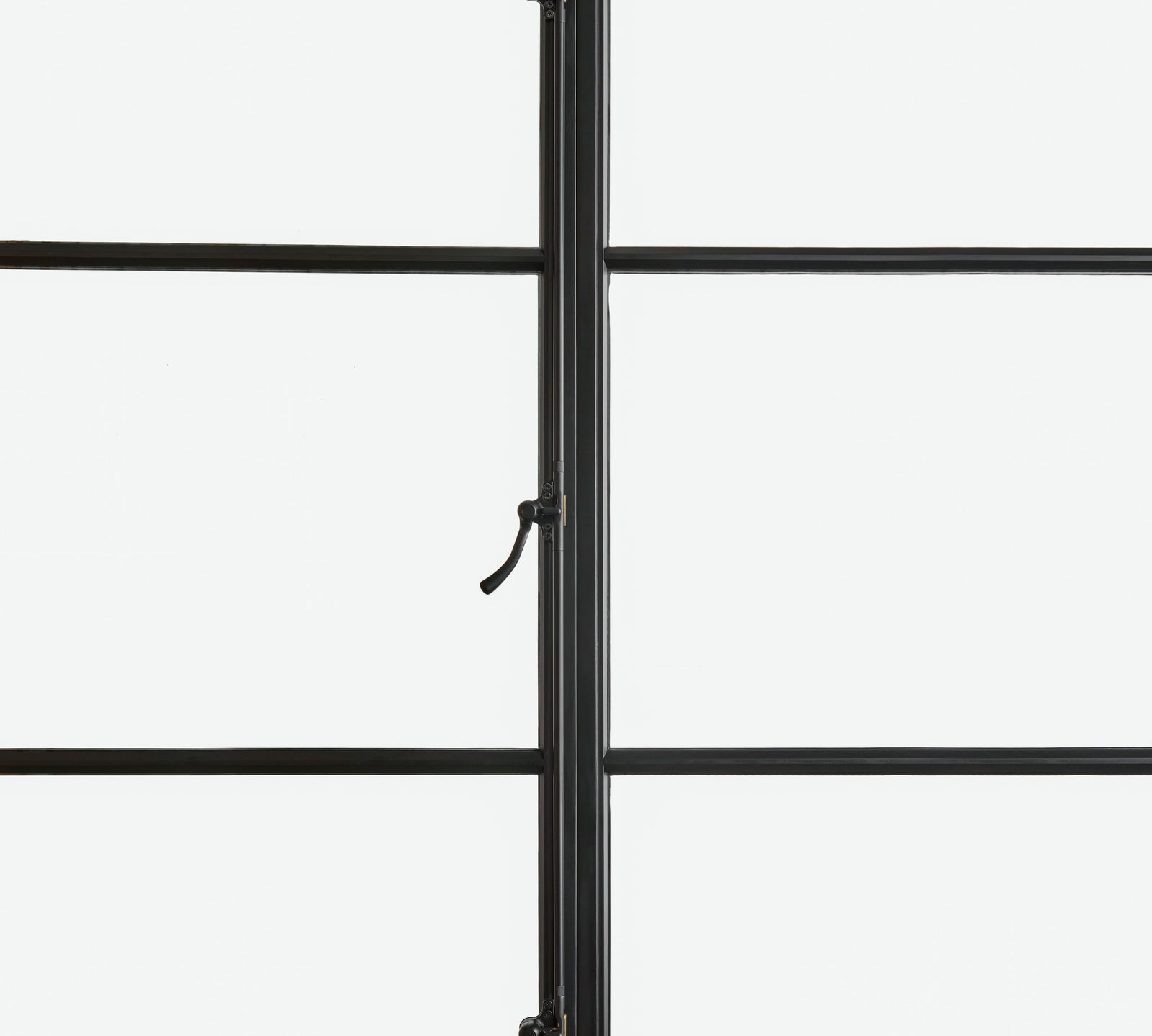 factory-style solid steel casement window