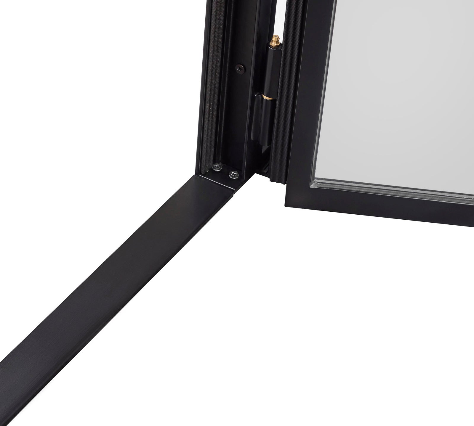 Removable threshold on an interior steel door
