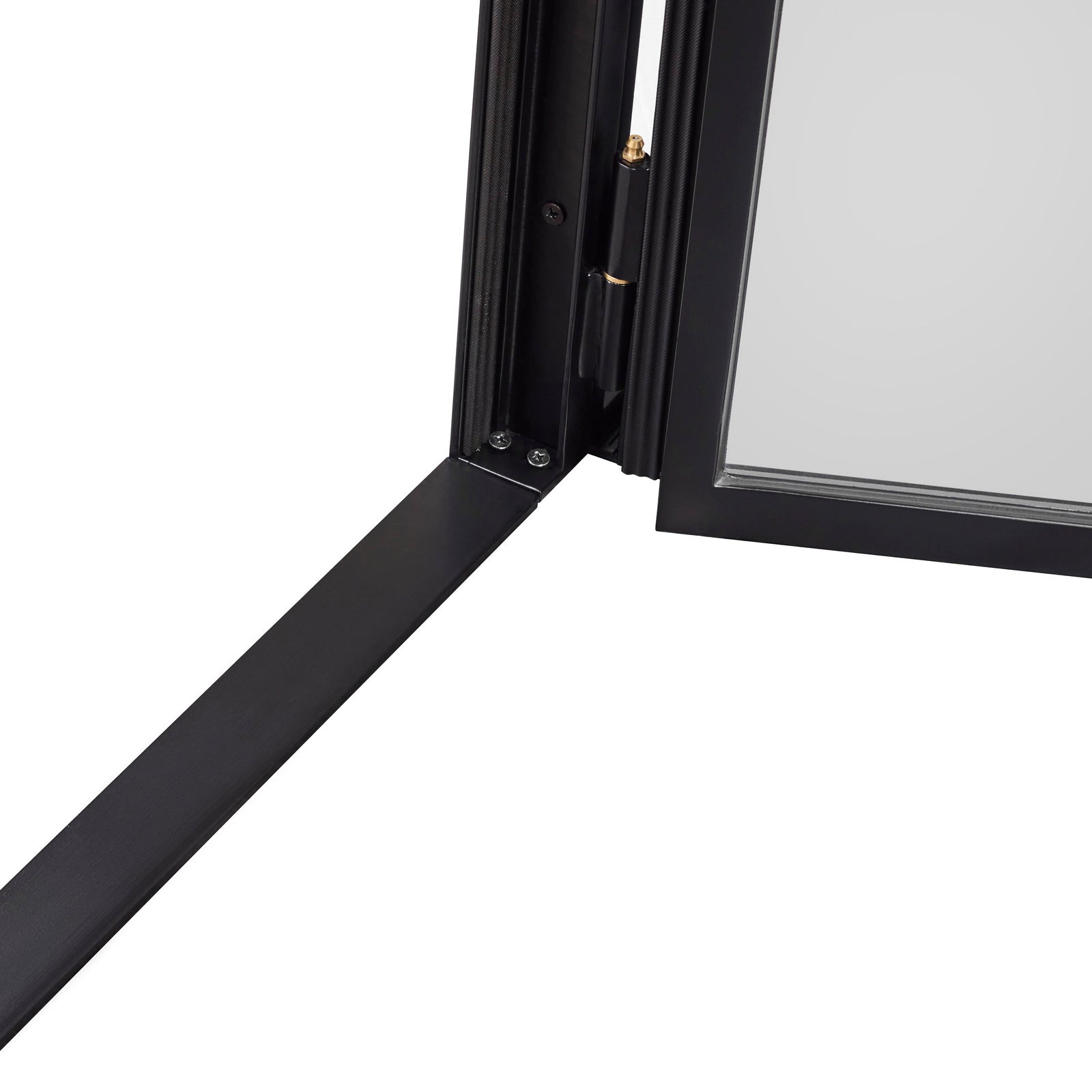 Removable threshold on an interior steel door