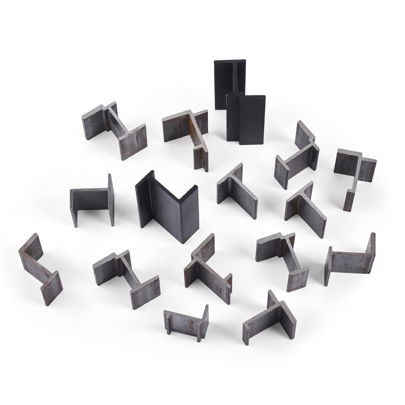 varied selection of solid steel profiles