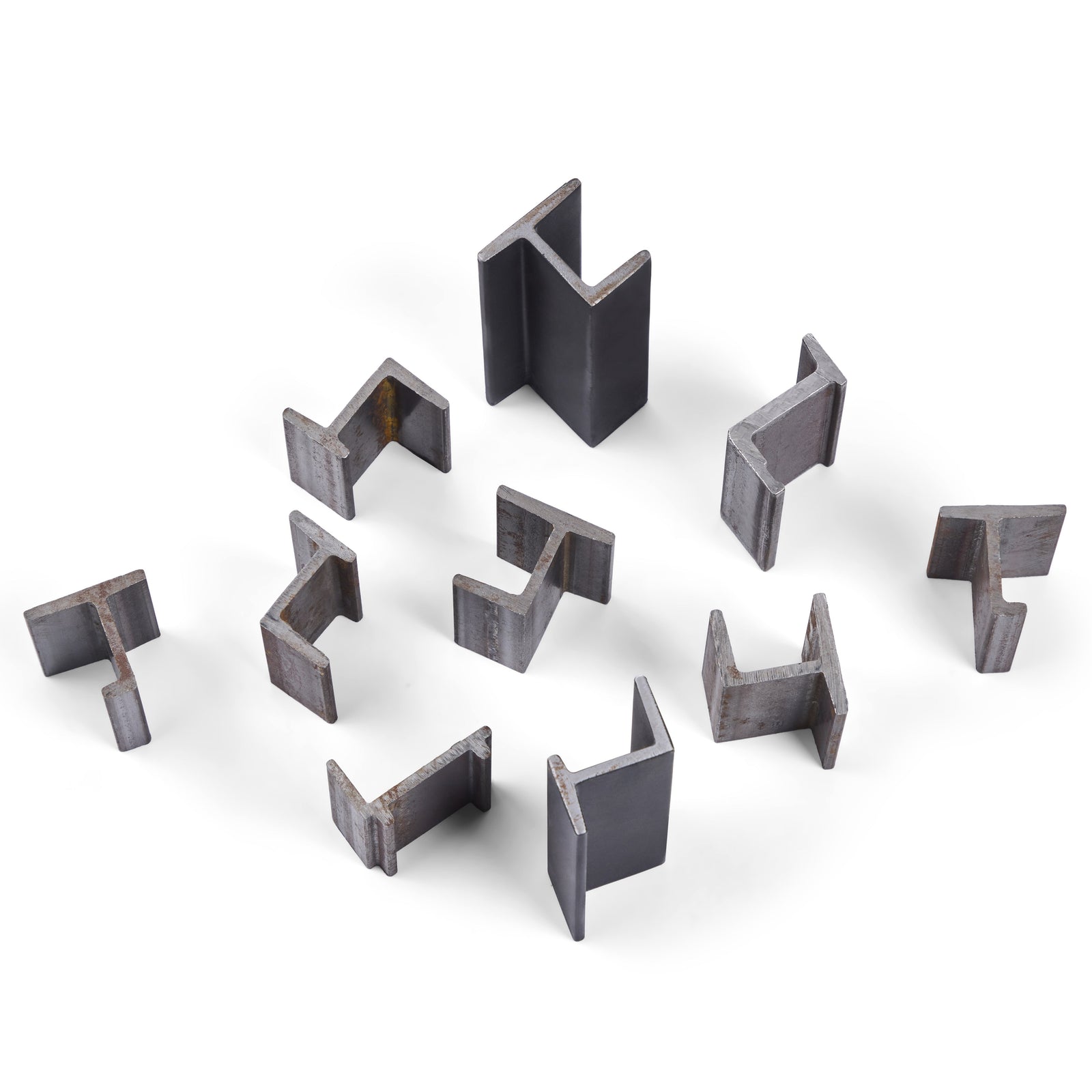 Close-up of Ottostumm solid steel profile used in architectural steel door and window systems