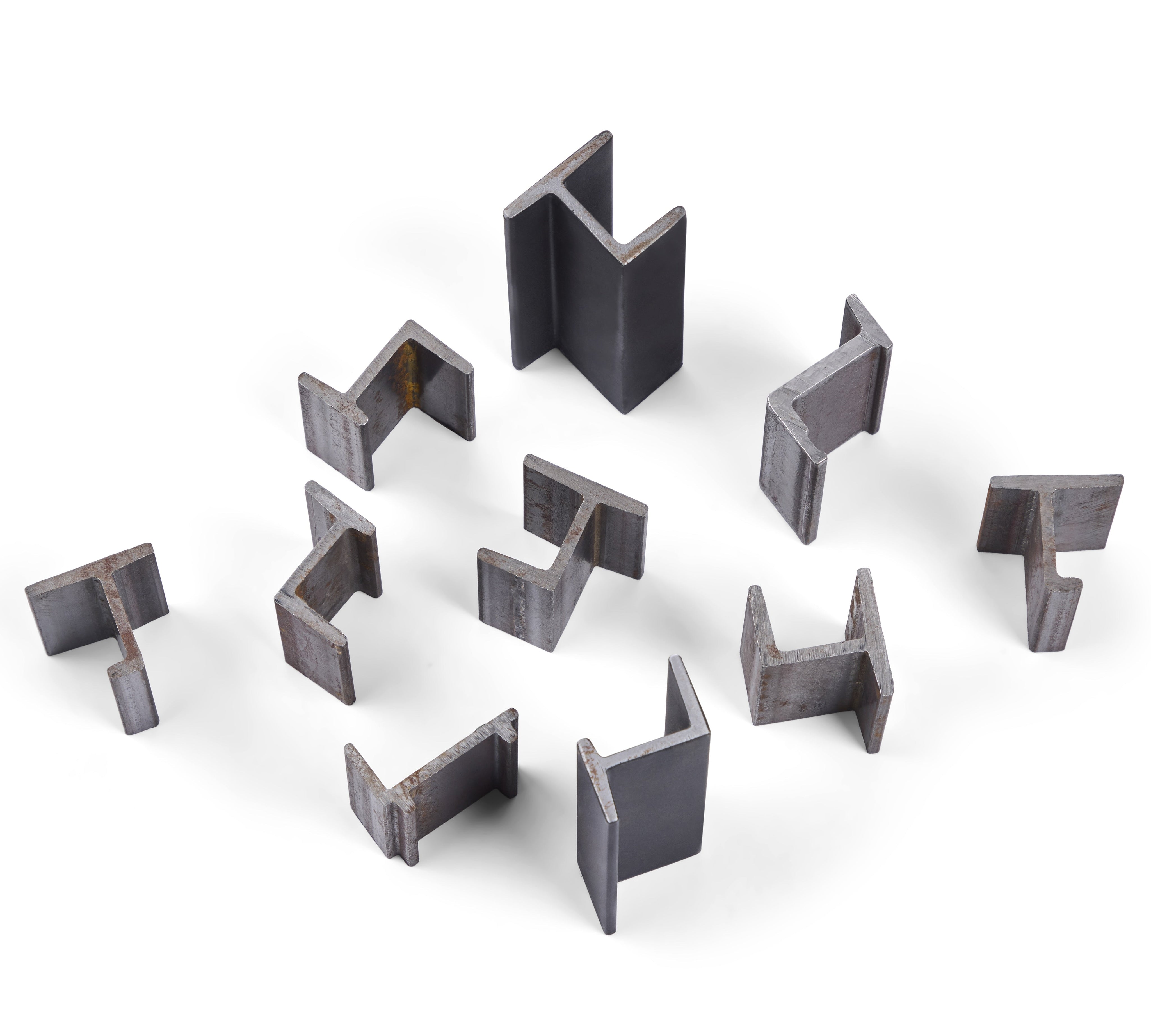 Close-up of Ottostumm solid steel profile used in architectural steel door and window systems