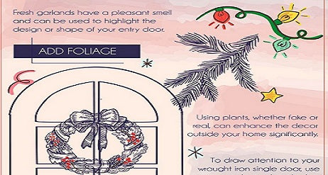 Decorating Iron Doors For The Holidays
