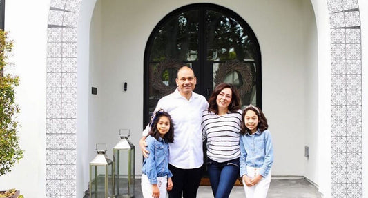 custom wrought iron door on the main entrance