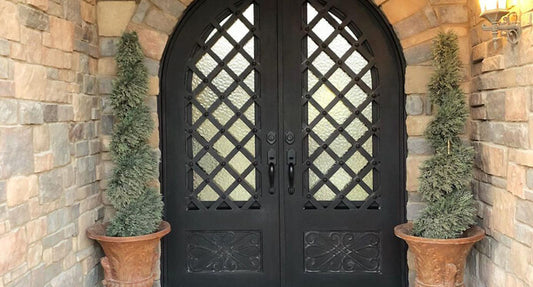 Iron door installed in a home’s entryway
