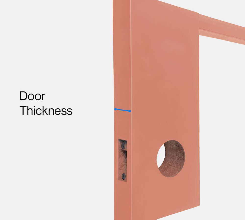 steel door thickness diagram