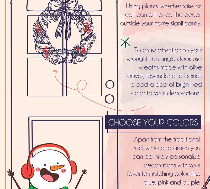 Decorating Iron Doors For The Holidays