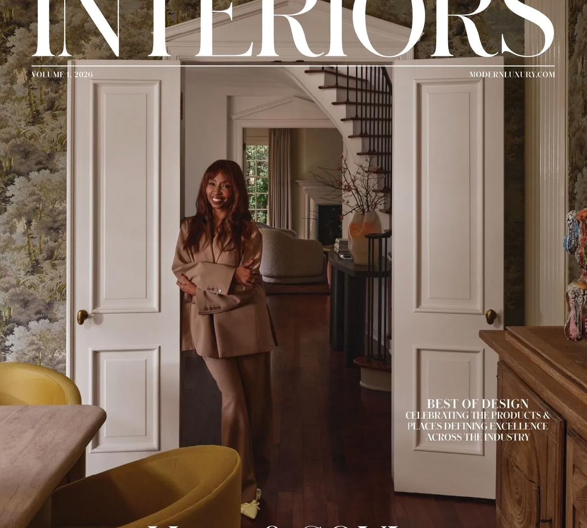 modern luxury interiors best of design magazine cover