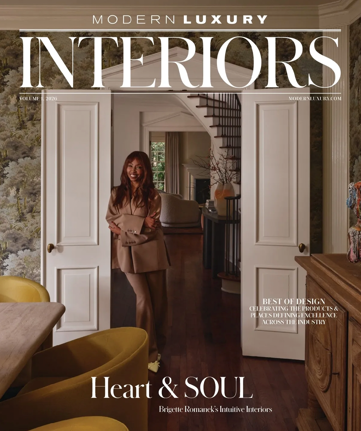 modern luxury interiors best of design magazine cover