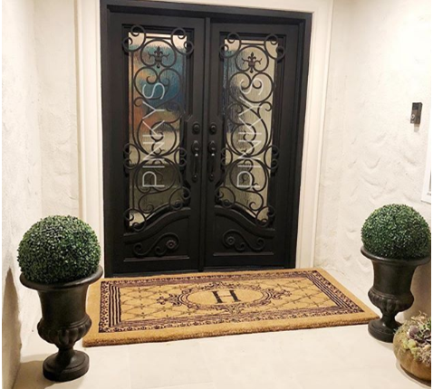Matching Wrought Iron Door Locksets with the Perfect Door