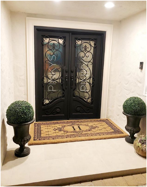 Matching Wrought Iron Door Locksets with the Perfect Door