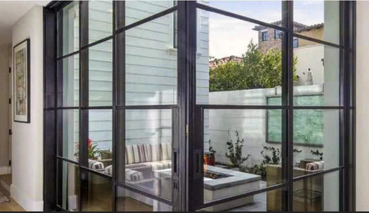 Steel Sliding Doors with Glass to Add Value to Your Home in Athens: Pinky’s Iron Doors