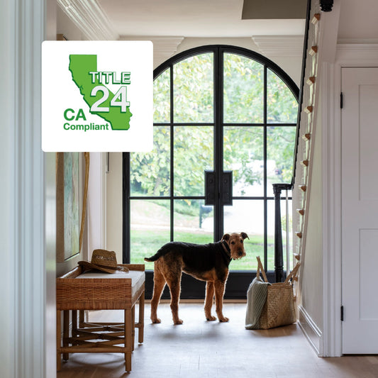 Steel Doors with Title 24 Logo