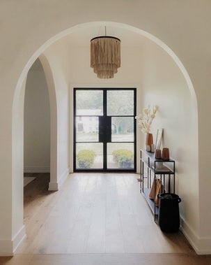 Entry door of house. 