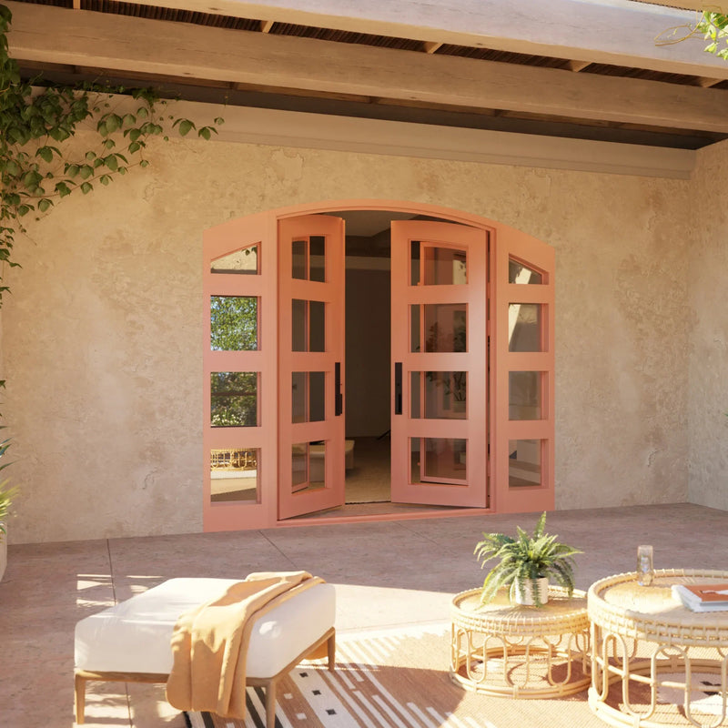 Pink Iron & Steel Doors