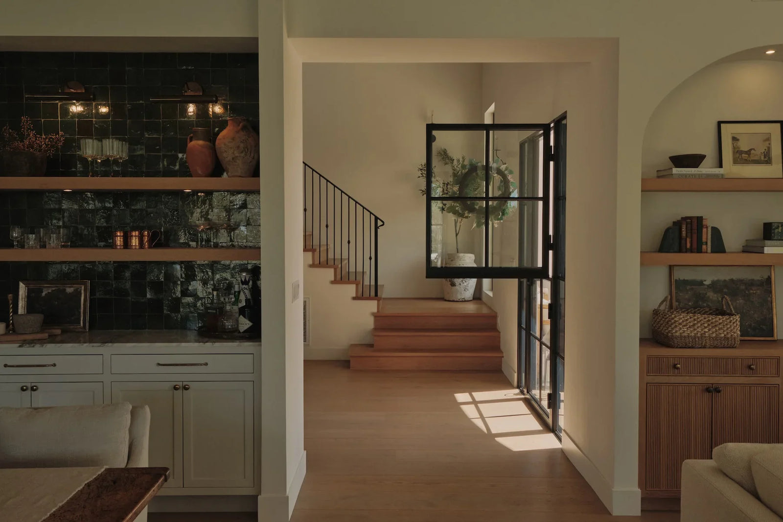 Black Full Arch Top Dutch Steel Door