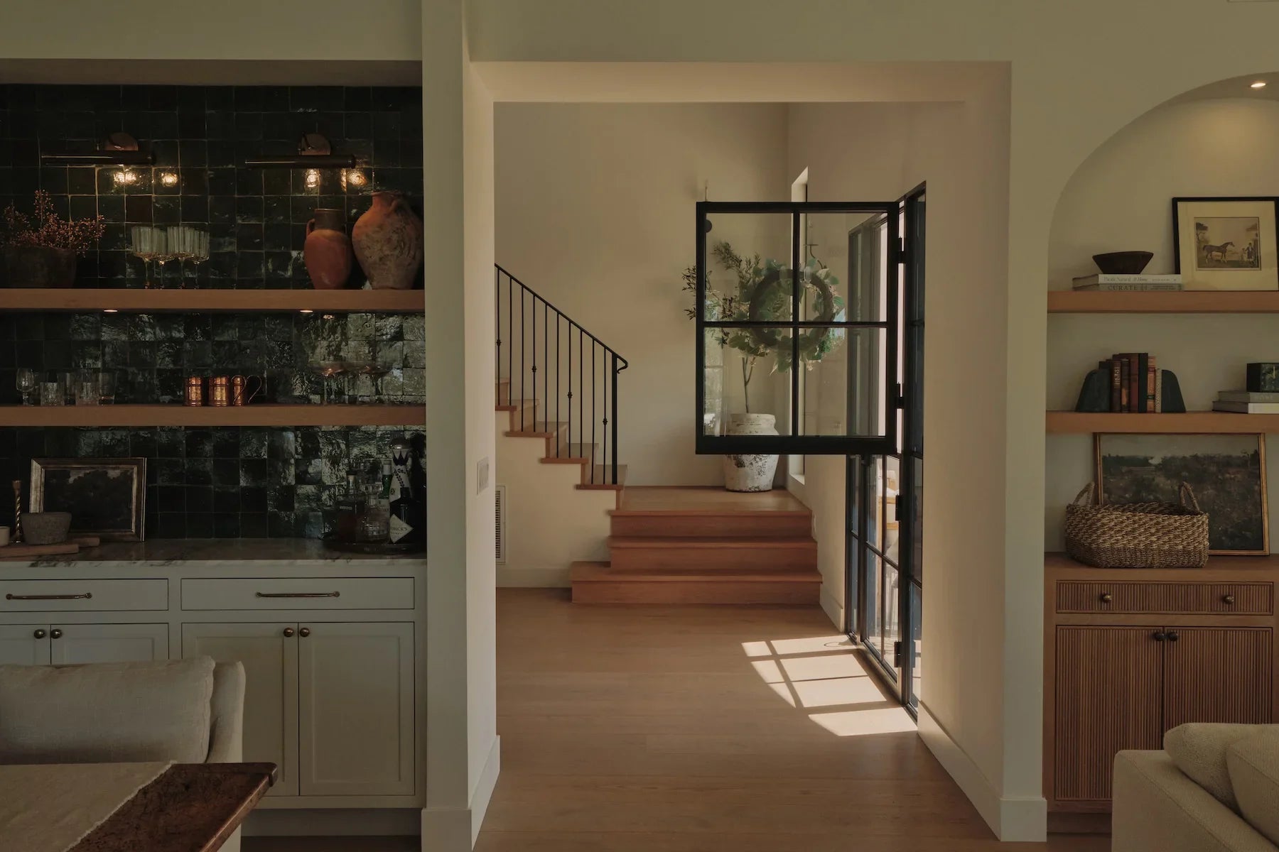 Black Full Arch Top Dutch Steel Door