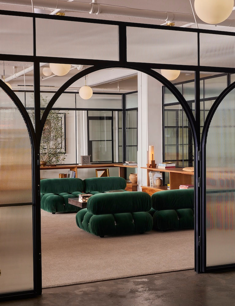 Closeup of interior air grand doors