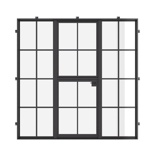 Air 5 Dutch with Side Windows - Single Flat by Pinky’s Iron Doors — home doors, view 1