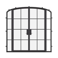 Air 5 with Side Windows - Double Mini Arch by Pinky’s Iron Doors — home doors, view 1