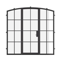 Air 5 with Side Windows - Single Arch by Pinky’s Iron Doors — home doors, view 1