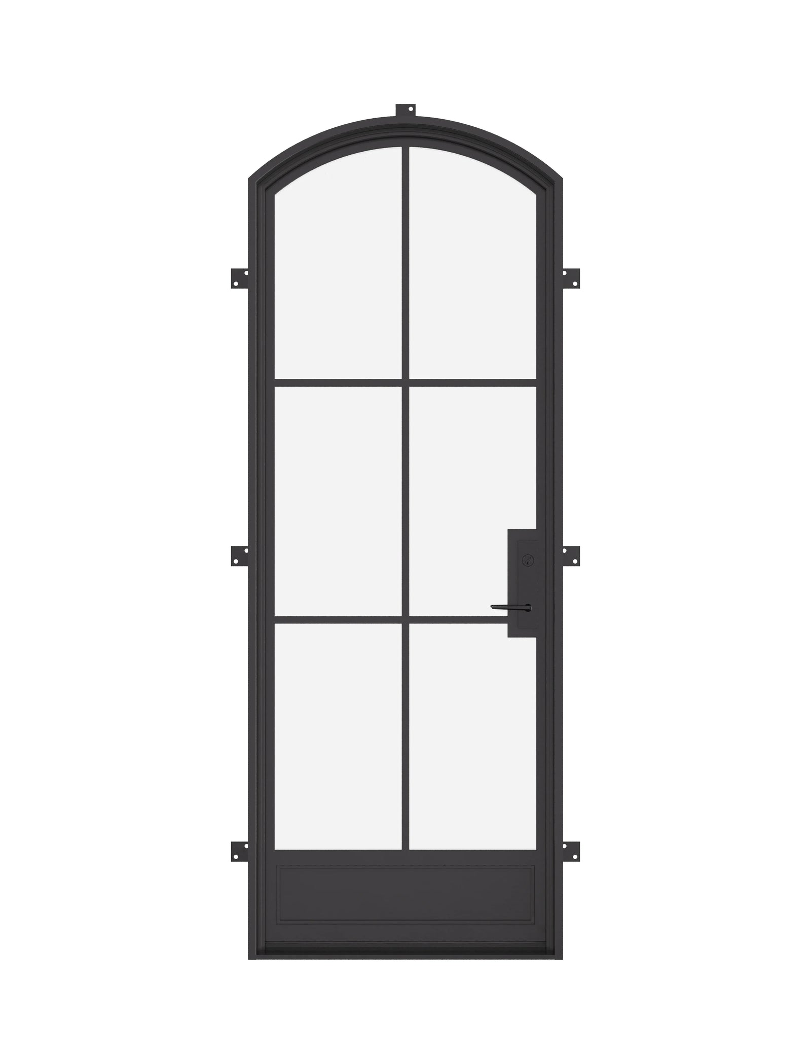 Air 7 thermal break single arch steel front door, insulated architectural steel entry system