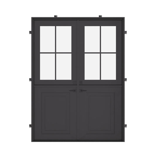 Air Getty Dutch with Thermal Break - Single Flat | Standard Sizes by Pinky’s Iron Doors — home doors, view 1