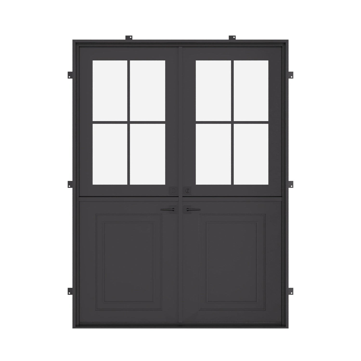Air Getty Dutch with Thermal Break - Single Flat | Standard Sizes by Pinky’s Iron Doors — home doors, view 1