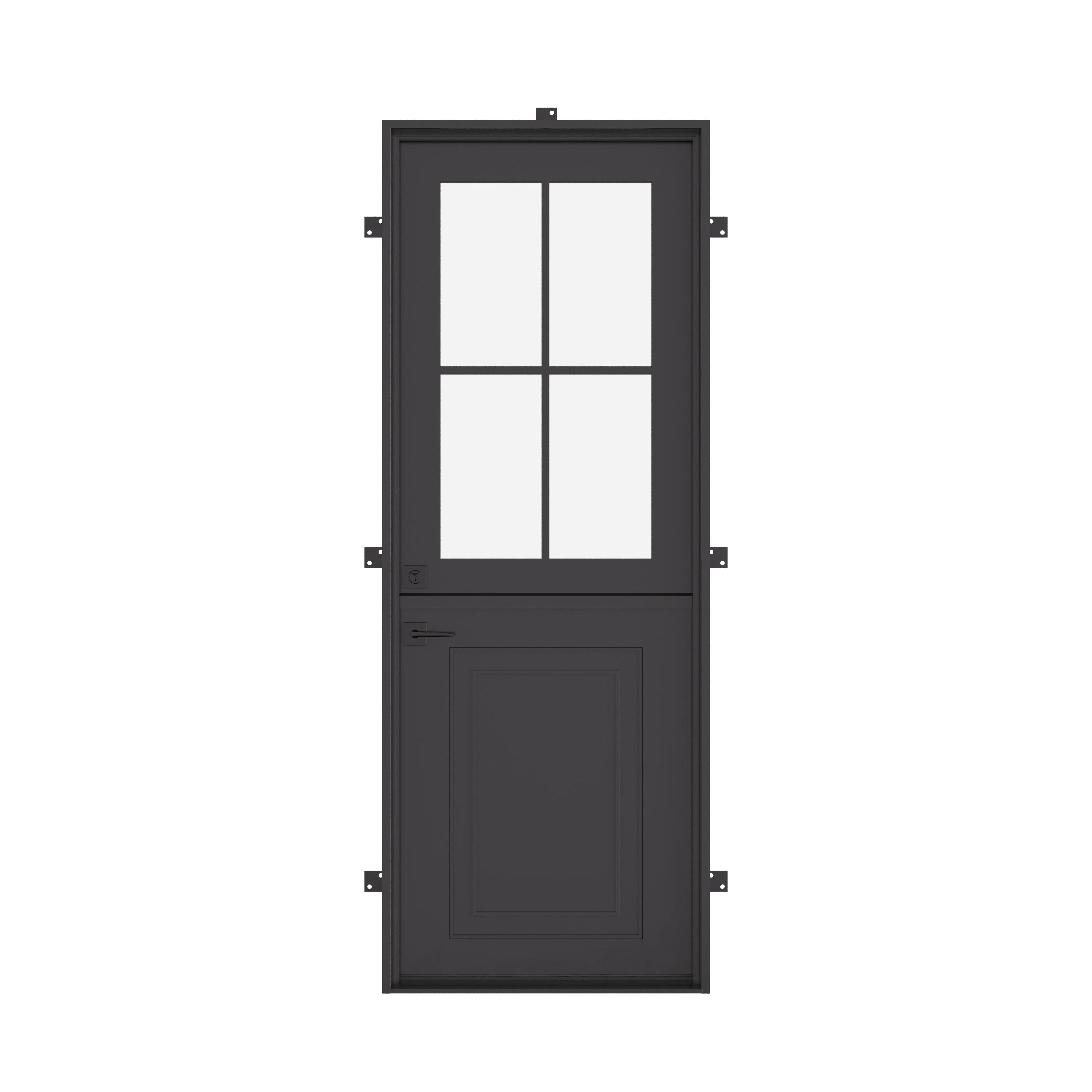 Air Getty Dutch single flat custom steel Dutch front door with traditional split design