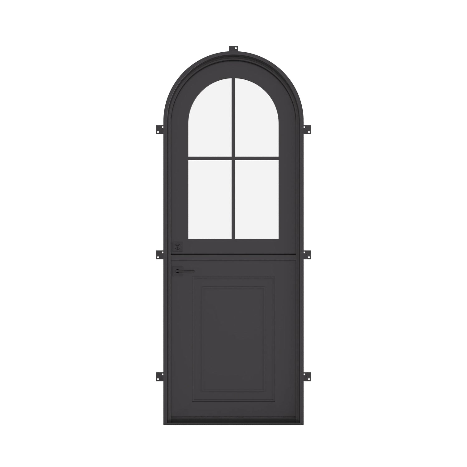 Air Getty Dutch with Thermal Break - Single Full Arch | Standard Sizes by Pinky’s Iron Doors — home doors, view 1