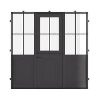 Air Getty Dutch with Side Windows - Single Flat | Standard Sizes by Pinky’s Iron Doors — home doors, view 1