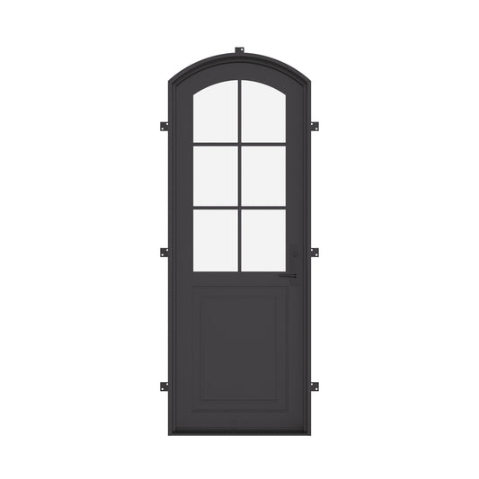Air Getty with Thermal Break - Single Arch by Pinky’s Iron Doors — home doors, view 1