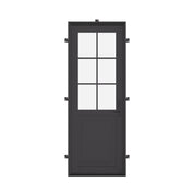 Air Getty single flat custom steel front door with classic architectural styling