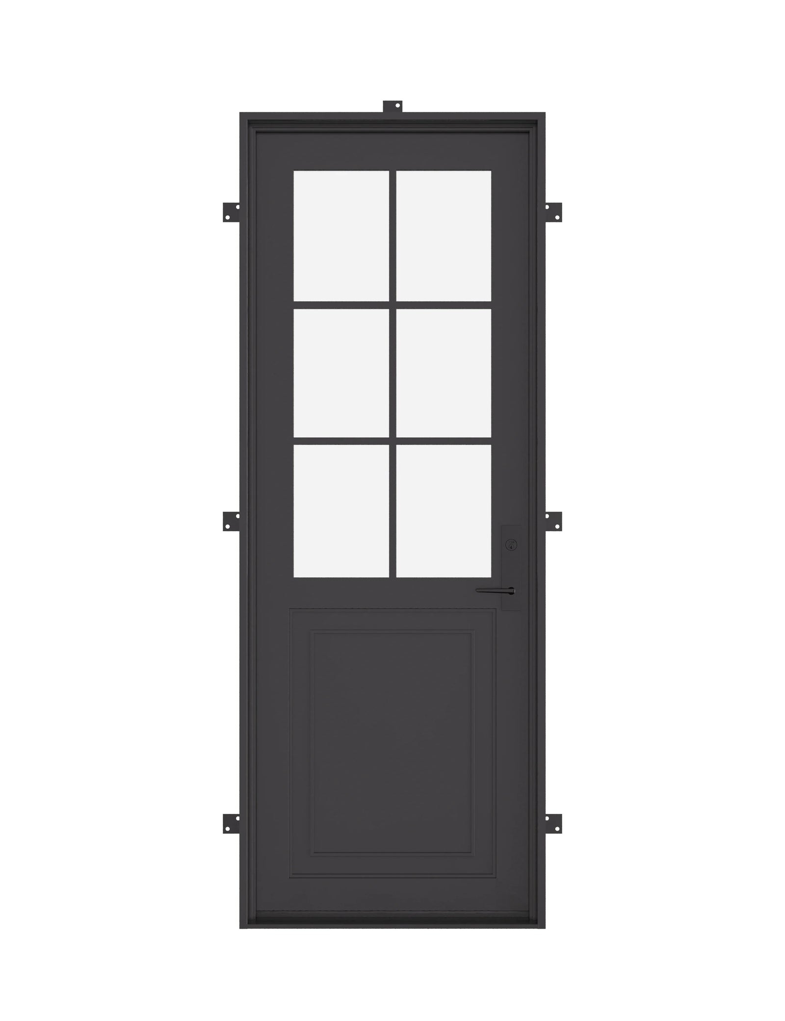 Air Getty single flat custom thermal break steel front door with insulated architectural system