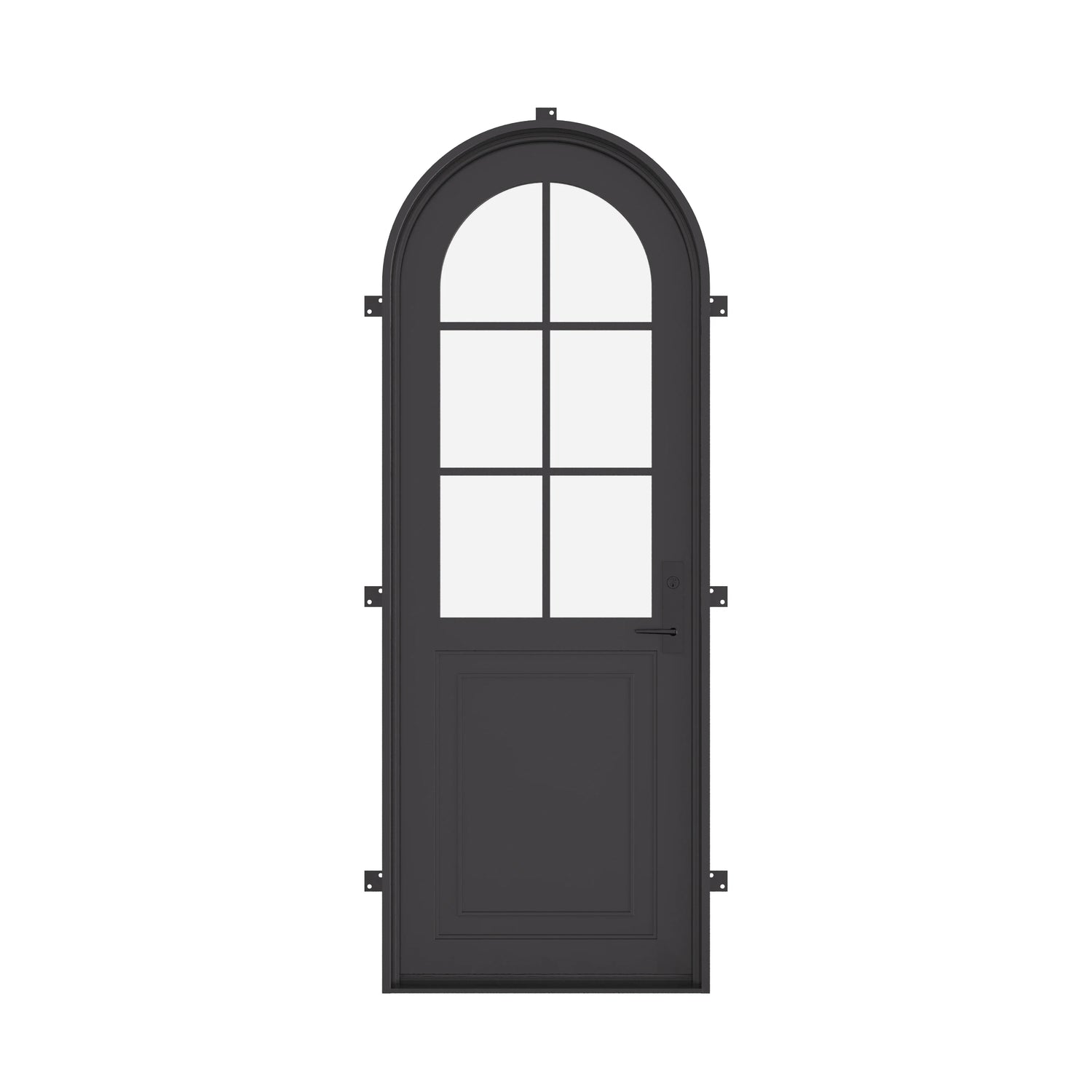 Air Getty with Thermal Break - Single Full Arch | Standard Sizes by Pinky’s Iron Doors — home doors, view 1
