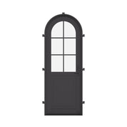 Air Getty single full arch thermal break steel front door with insulated architectural steel frame