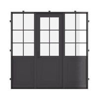 Air Getty with Thermal Break and Side Windows - Single Flat by Pinky’s Iron Doors — home doors, view 1