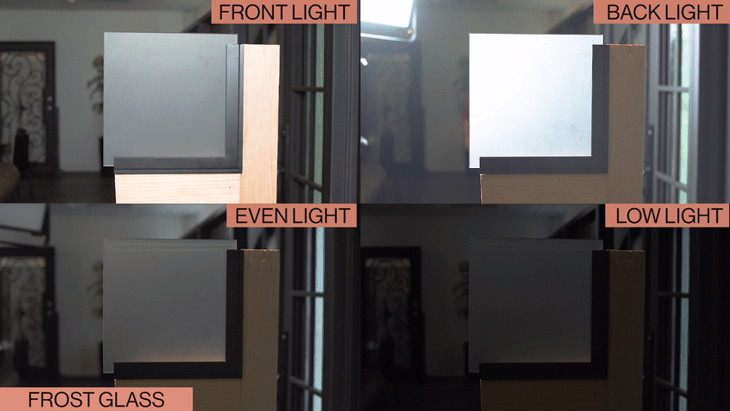 Frost sandblast glass