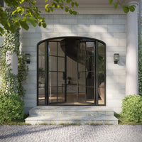 Air 5 with Side Windows - Double Mini Arch | Standard Sizes by Pinky’s Iron Doors — home doors, view 2
