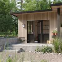 Air Getty with Side Windows - Single Flat by Pinky’s Iron Doors — home doors, view 2