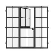Architectural Dutch single flat front door and sidelites