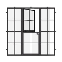 Air 5 Dutch with Side Windows - Single Flat by Pinky’s Iron Doors — home doors, view 3